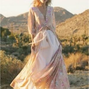 Vintage 🌸 Spell Sundancer Blush Pink Dress Medium